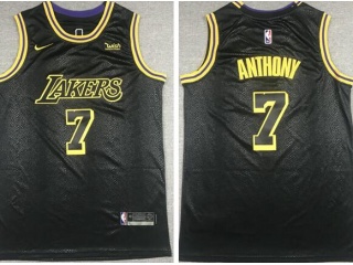 Nike Los Angeles Lakers #7 Anthony City Jersey Black