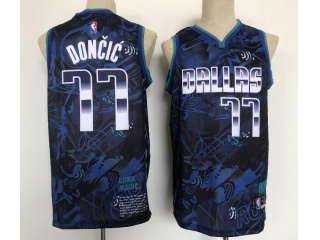 Dallas Mavericks #77 Luka Doncic Mvp Jersey Blue