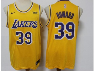 Nike Los Angeles Lakers #39 Dwight Howard Jersey Yellow