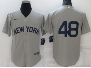 Nike New York Yankees #48 Field Of Dreams Cool Base Jersey Grey