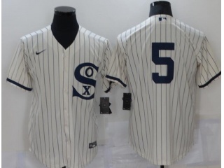 Nike Chicago White Sox #5 Field Of Dreams Cool Base Jersey Cream