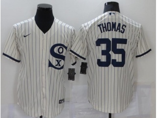 Nike Chicago White Sox #35 Frank Thomas Field Of Dreams Cool Base Jersey Cream