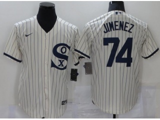 Nike Chicago White Sox #74 Eloy Jimenez Field Of Dreams Cool Base Jersey Cream