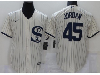 Nike Chicago White Sox #45 Michael Jordan Field Of Dreams Cool Base Jersey Cream