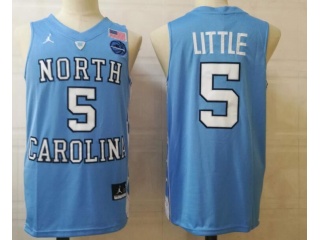 North Carolina Tar Heels #5 Nassir Little Jersey Blue