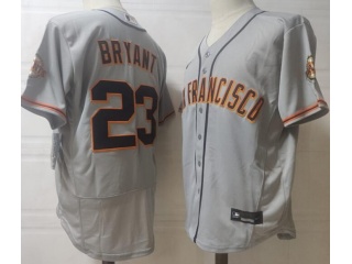 Nike San Francisco Giants #23 Kris Bryant Flexbase Jersey Grey