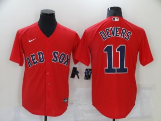 Nike Boston Red Sox #11 Rafael Devers Cool Base Jersey Red