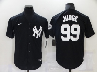 Nike New York Yankees #99 Aaron Judge Cool Base Jersey Black Fashion