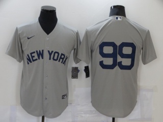 Nike New York Yankees #99 Aaron Judge Field Of Dreams Cool Base Jersey Grey