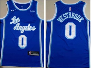 Nike Los Angeles Lakers #0 Russell Westbrook Jersey Blue