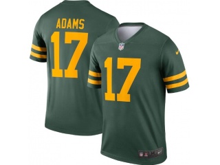 Green Bay Packers #17 Davante Adams Throwback Limited Jersey Green