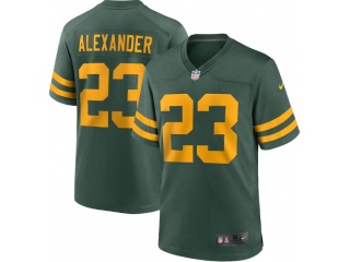 Green Bay Packers #23 Jaire Alexander Throwback Limited Jersey Green 