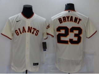 Nike San Francisco Giants #23 Kris Bryant Flexbase Jersey  Cream