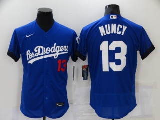Nike Los Angeles Dodgers #13 Max Muncy Flexbase Jersey Blue City