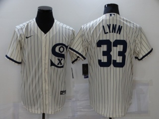 Nike Chicago White Sox #33 Lance Lynn Field Of Dreams Cool Base Jersey Cream