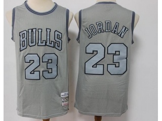 Chicago Bulls #23 Michael Jordan Throwback Jersey Grey