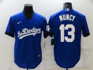 Nike Los Angeles Dodgers #13 Max Muncy City Cool Base Jersey Blue