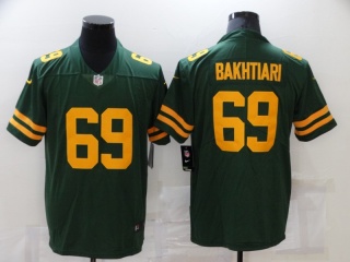 Green Bay Packers #69 David Bakhtiari Throwback Limited Jersey Green