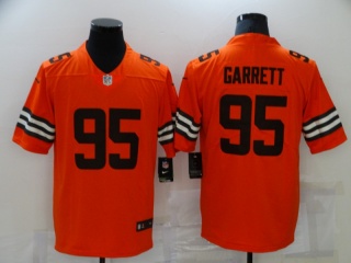 Cleveland Browns #95 Myles Garrett 2021 Inverted Legend Limited Jersey Orange