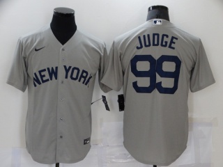 Nike New York Yankees #99 Aaron Judge Field Of Dreams Cool Base Jersey Grey