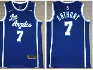 Nike Los Angeles Lakers #7 Carmelo Anthony Jersey Blue