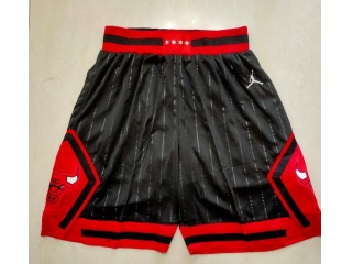 Chicago Bulls Black Stripes Shorts Black 