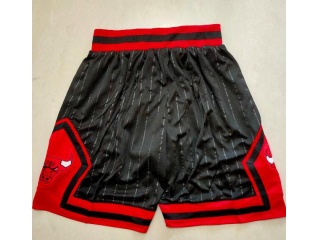 Chicago Bulls Black Stripes Shorts Black 