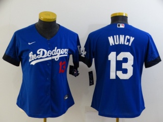 Woman Nike Los Angeles Dodgers #13 Max Muncy City Jersey Blue