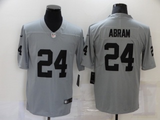 Las Vegas Raiders #24 Johnathan Abram Inverted Limited Jersey Gray