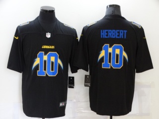 Los Angeles Chargers #10 Justin Herbert 2021 Lights Out Limited Jersey Black