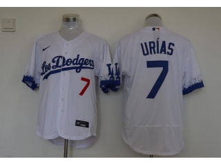 Nike Los Angeles Dodgers #7 Julio Urias City Flexbase Jersey White