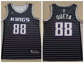 Nike Sacramento Kings #88 Neemias Queta Jersey Black