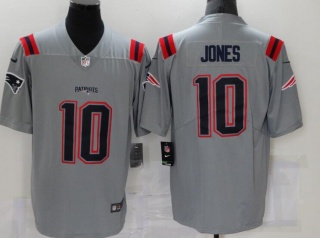 New England Patriots #10 Mac Jones Limited Jersey Grey