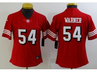Woman San Francisco 49ers#54 Fred Warner Color Rush Limited Jersey Red