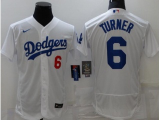Nike Los Angeles Dodgers #6 Justin Turner City Flexbase Jersey  White