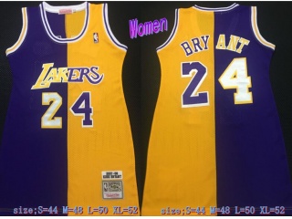 Los Angeles Lakers #24 Kobe Bryant Dress Jersey Purple And Yellow 