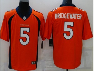 Denver Broncos #5 Teddy Bridgewater Vapor Limited Jersey Orange