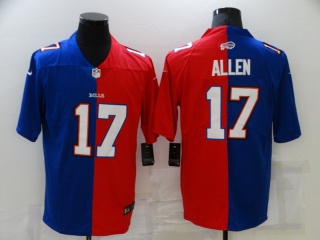 Buffalo Bills #17 Josh Allen Split Limited Jersey Blue/Red