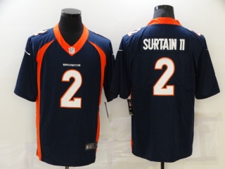 Denver Broncos #2 Pat Surtain II Vapor Limited Jersey Navy Blue