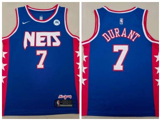 Nike Brooklyn Nets #7 Kevin Durant New Jersey Nets Classic Jersey Blue