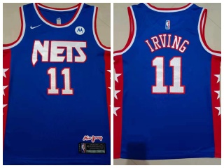 Nike Brooklyn Nets #11 Kyrie Irving New Jersey Nets Classic Jersey Blue