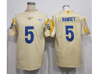 Los Angeles Rams #5 Jalen Ramsey Vapor Limited Jersey Cream