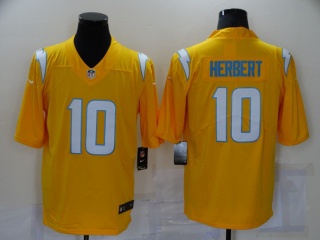 Los Angeles Chargers #10 Justin Herbert Inverted Legend Limited Jersey Gold