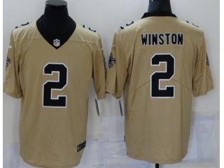 New Orleans Saints #2 Jameis Winston Inverted Legend Limited Jersey Gold