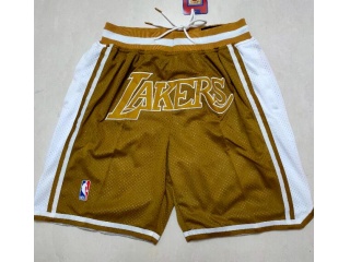 Los Angeles Lakers Just Don Shorts Brown