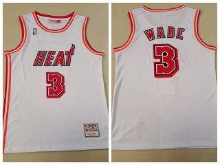 Miami Heat #3 Dwyane Wade 13X All-Star HWC Jersey White