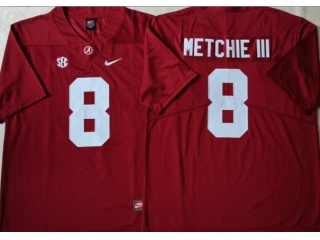 Alabama Crimson #8 John Metchie III Limited Jersey Red