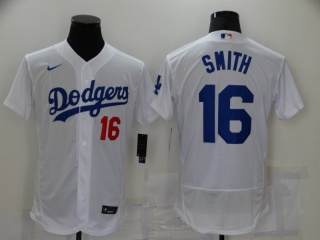 Nike Los Angeles Dodgers #16 Will Smith Flexbase Jersey White