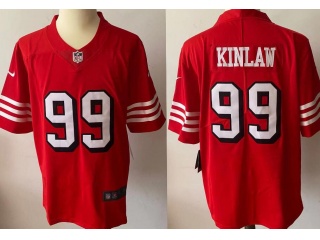 San Francisco 49ers#99 Javon Kinlaw Color Rush Limited Jersey Red