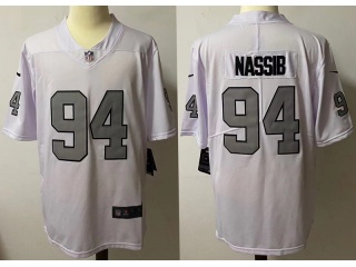 Las Vegas Raiders #94 Carl Nassib Color Rush Limited Jersey White